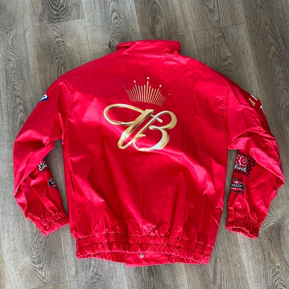 Nascar Jackets & Coats Vintage Bud King Of Beers Nascar Racing Jacket Napa Edelbrock Snapon